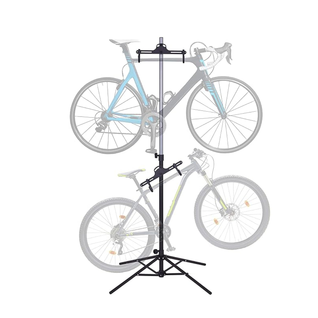 Flamboyant DuoLift Bike Display Stand – Adjustable & Collapsible 2-Bicycle Floor Rack