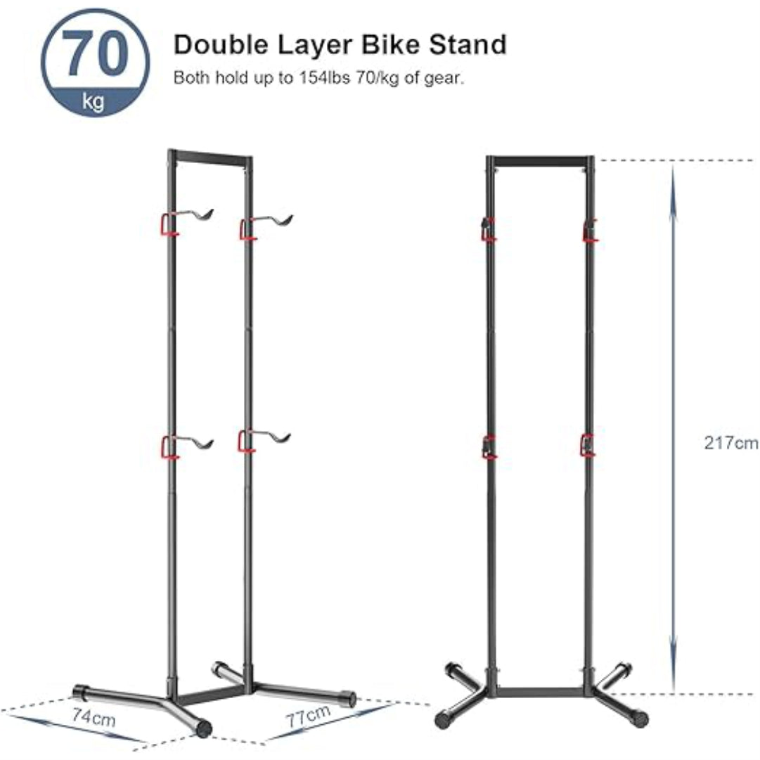 4-Bicycle Vertical Display Stand