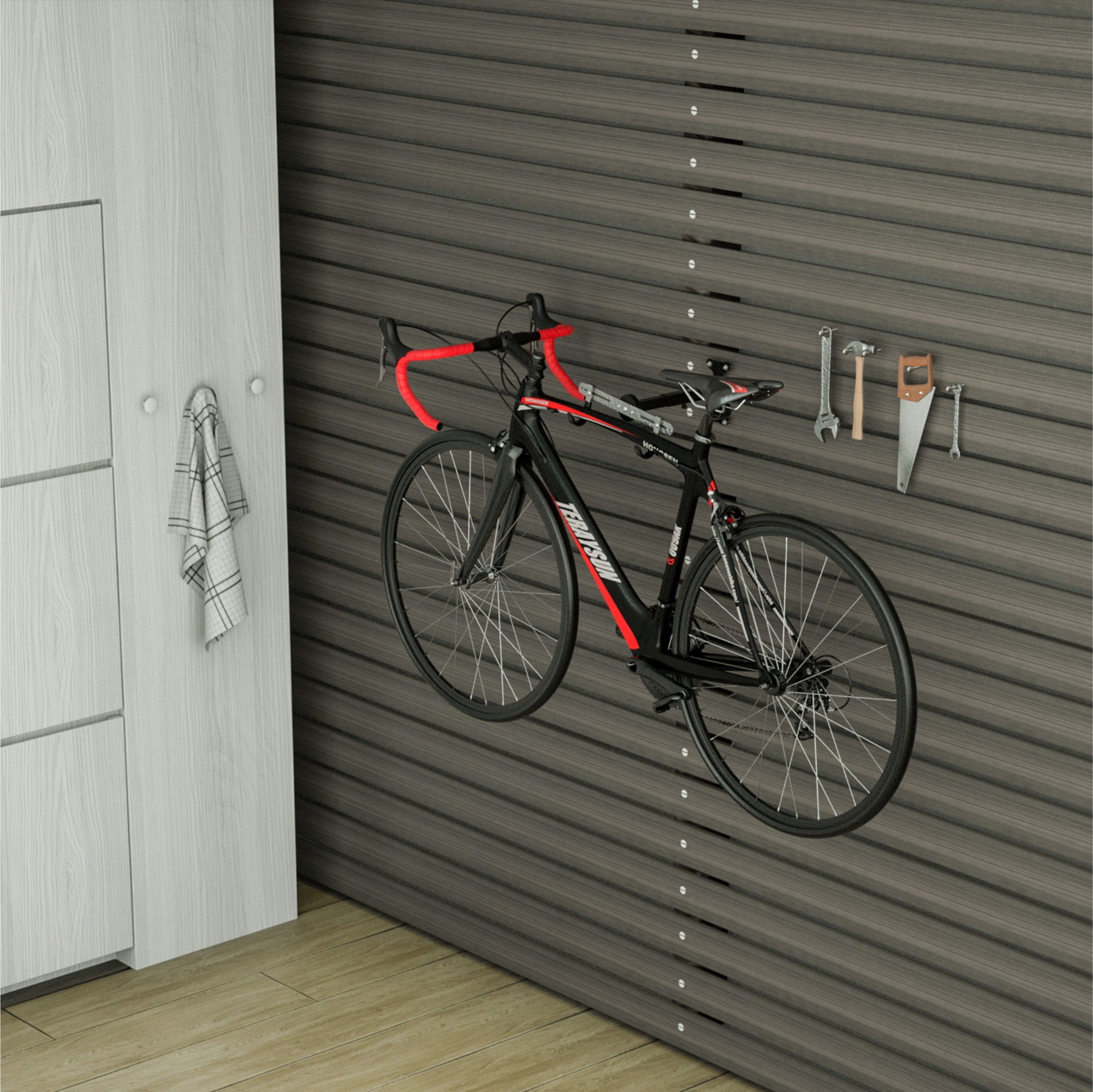 Adjustable Wall Mounted Bike Display Rack