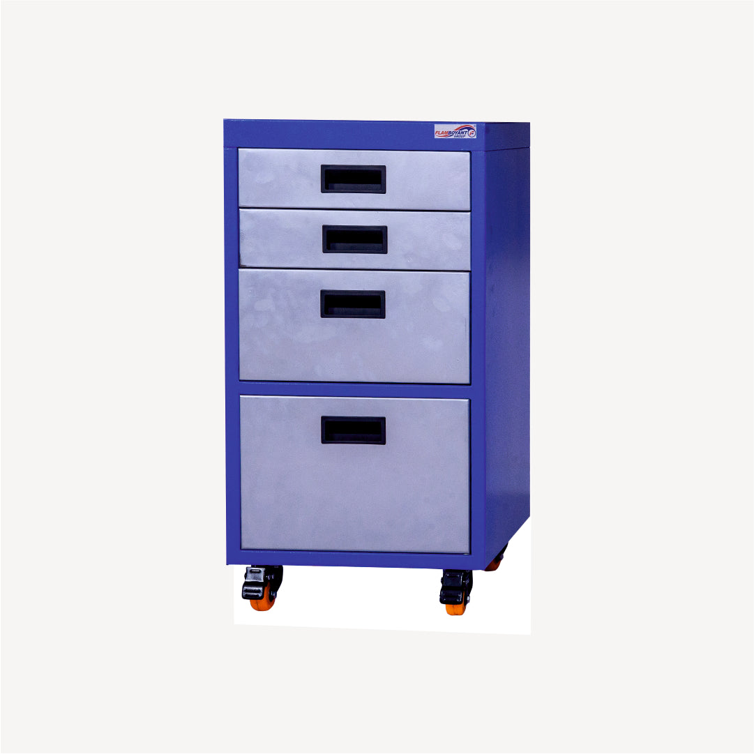 TOOL TROLLEY WITH 3 DRAWERS & DOOR