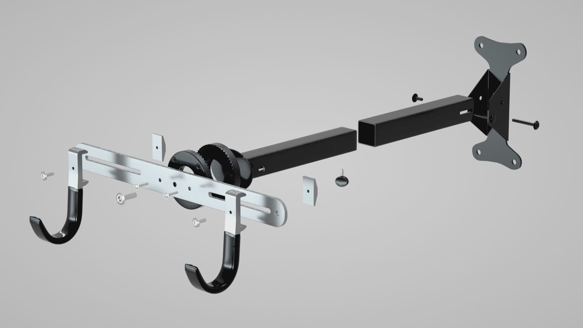 Load video: Adjustable Wall Mounted Bike Display Rack